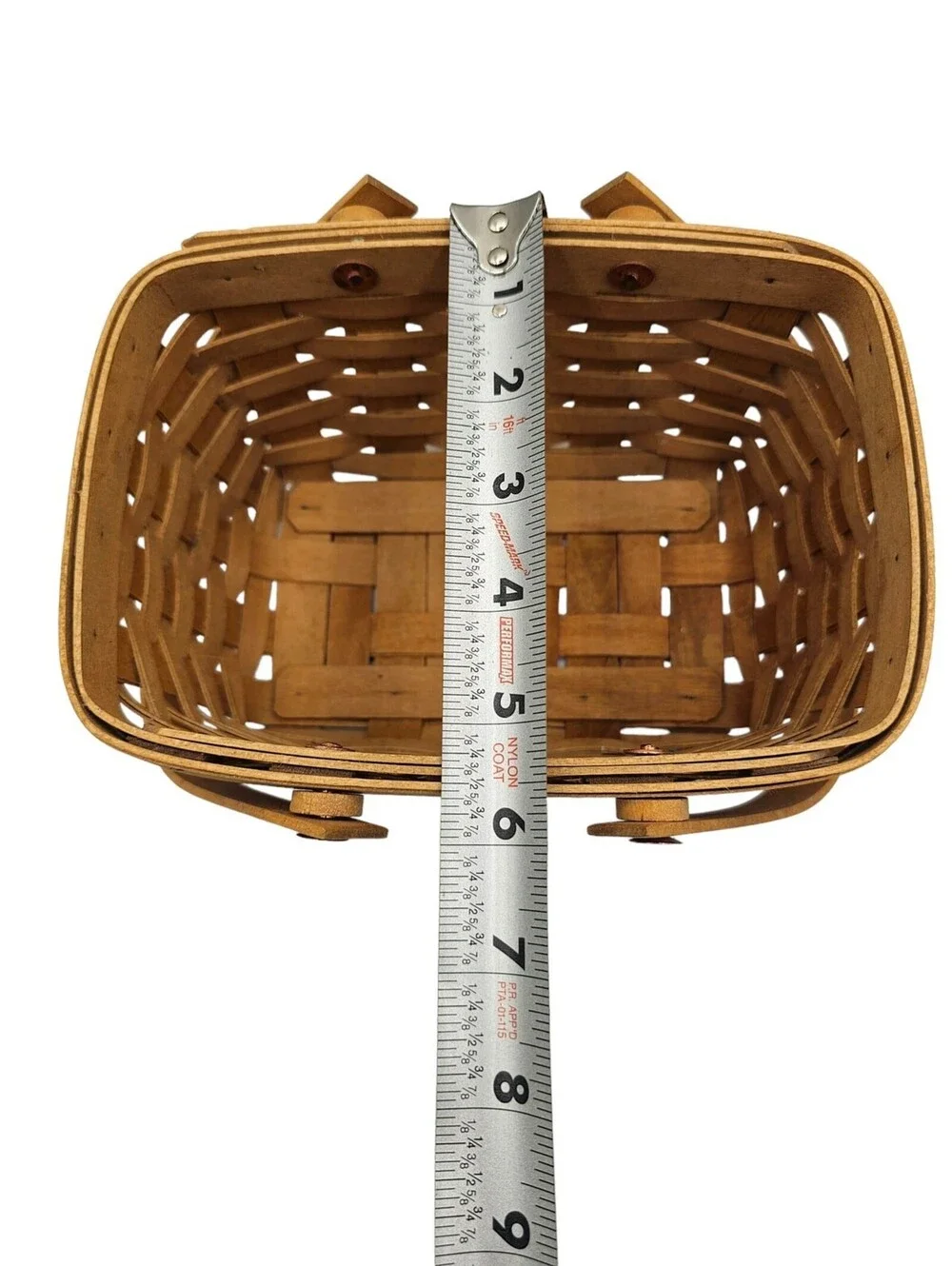 Vintage Longaberger Basket with Handles Signed LM 2003 Made in USA